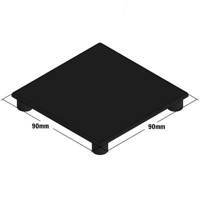 60-030-1 MODULAR SOLUTIONS POLYAMIDE PART<br>END CAP 90MM X 90MM BLACK